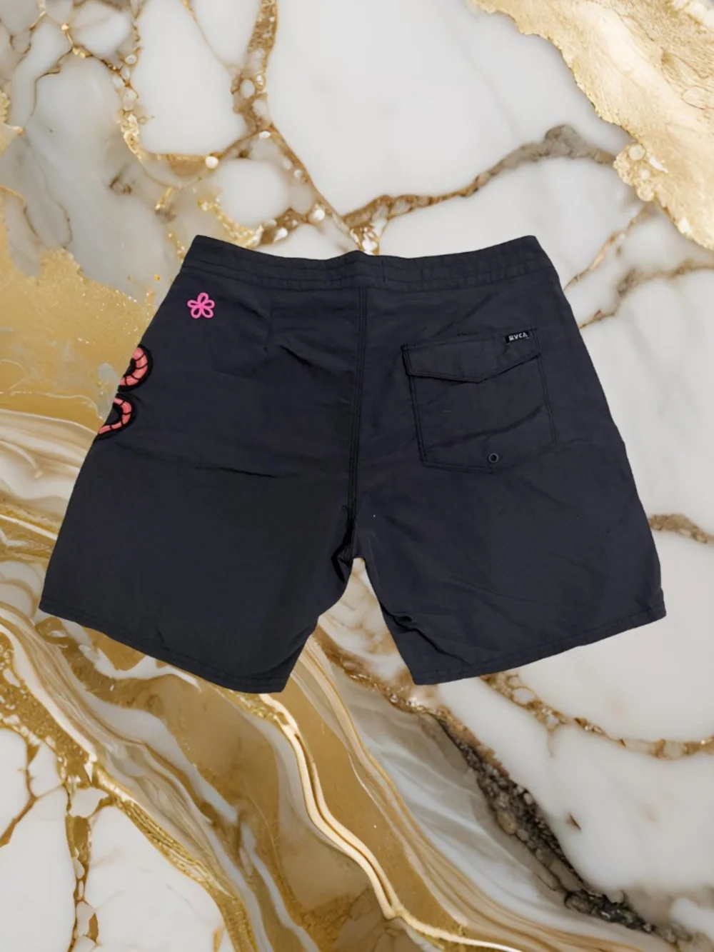 Mens RVCA NWOT Swim Trunks With Snake and a Rose